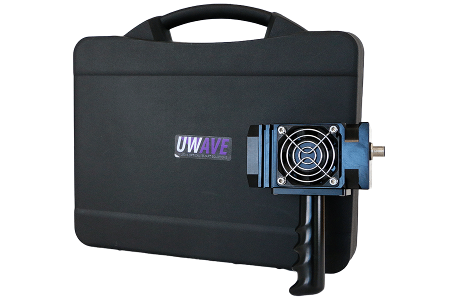 UTARGET Disinfection Kit: Powerful UV LED spot lamp for targeted disinfection. Includes safety glasses & desk holder.