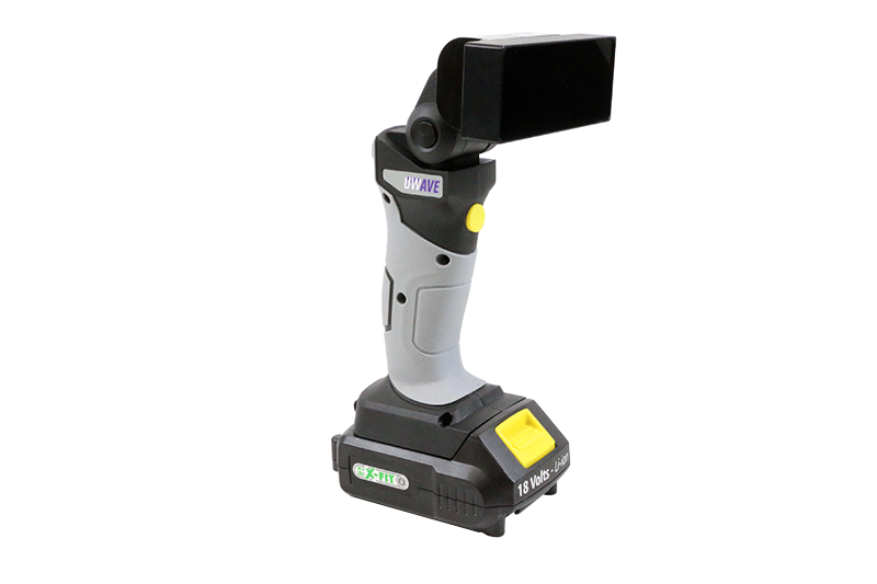 UFLUO-HAND is a wireless UV LED lamp for detection, fluorescence and NDT applications.